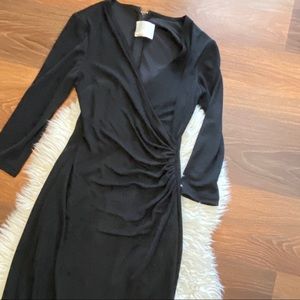 Tadashi Black Rouged Long Dress